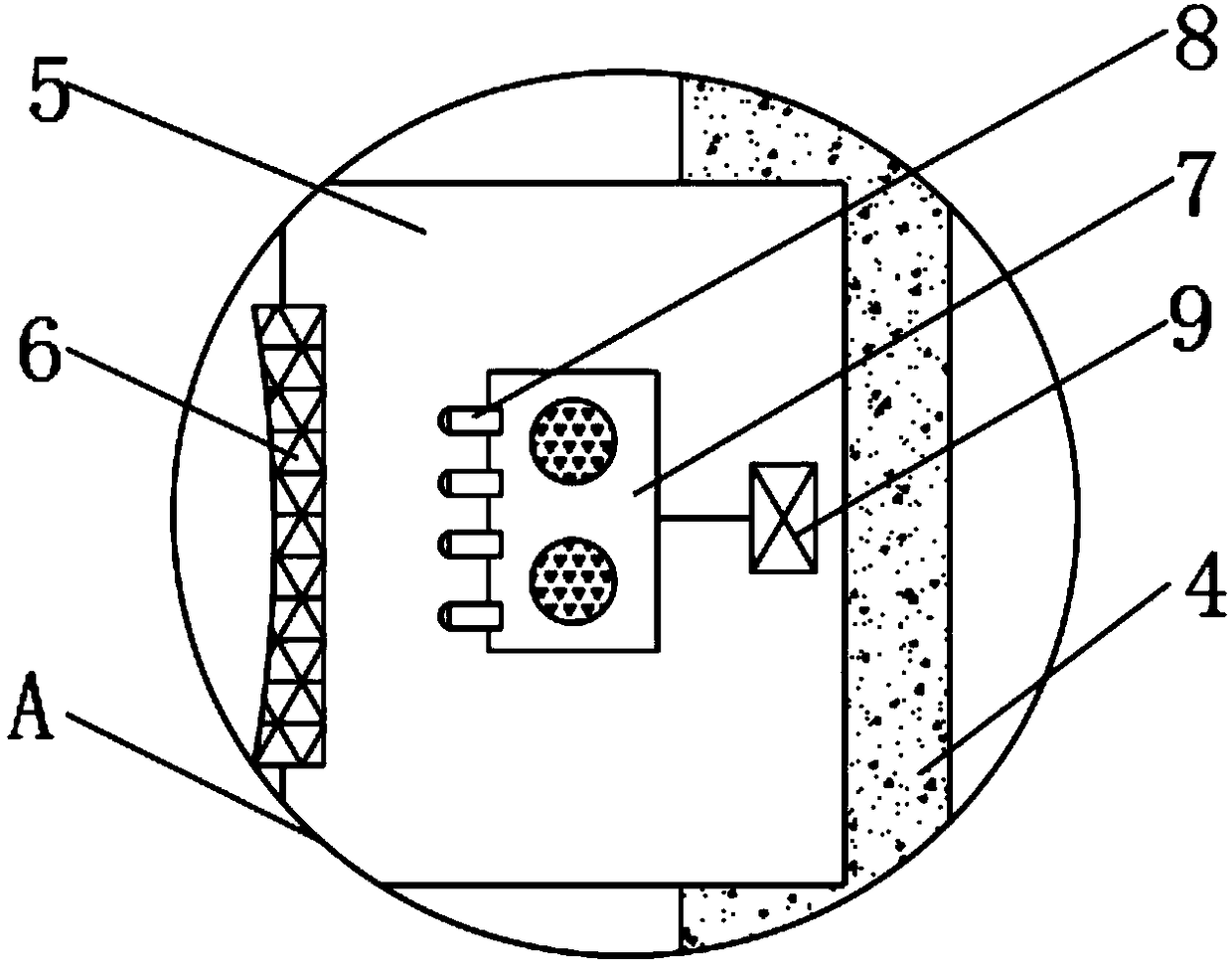 LED street lamp based on high-brightness coaxial light source