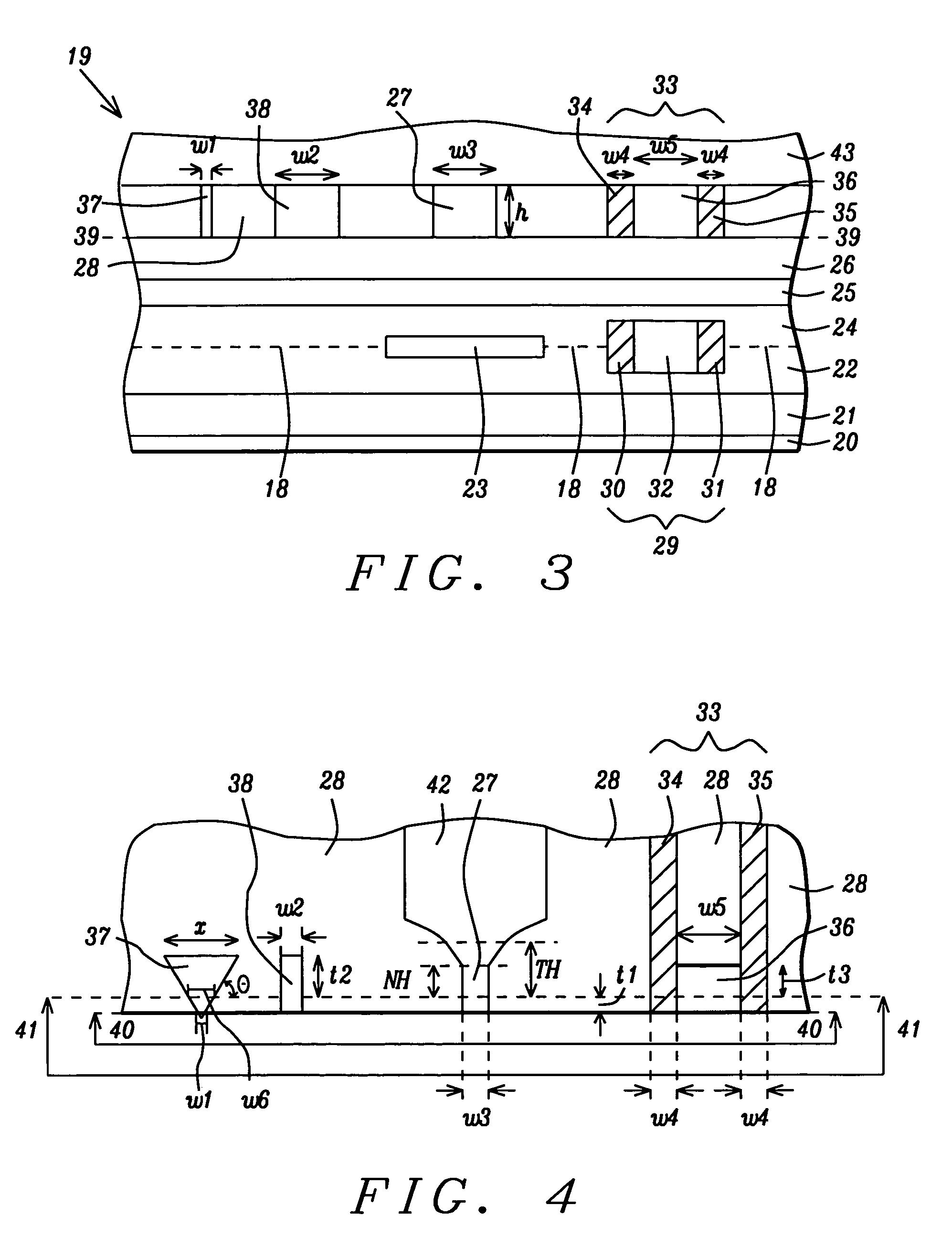 Independently controlled read and write head stripe height parameters in slider back end process