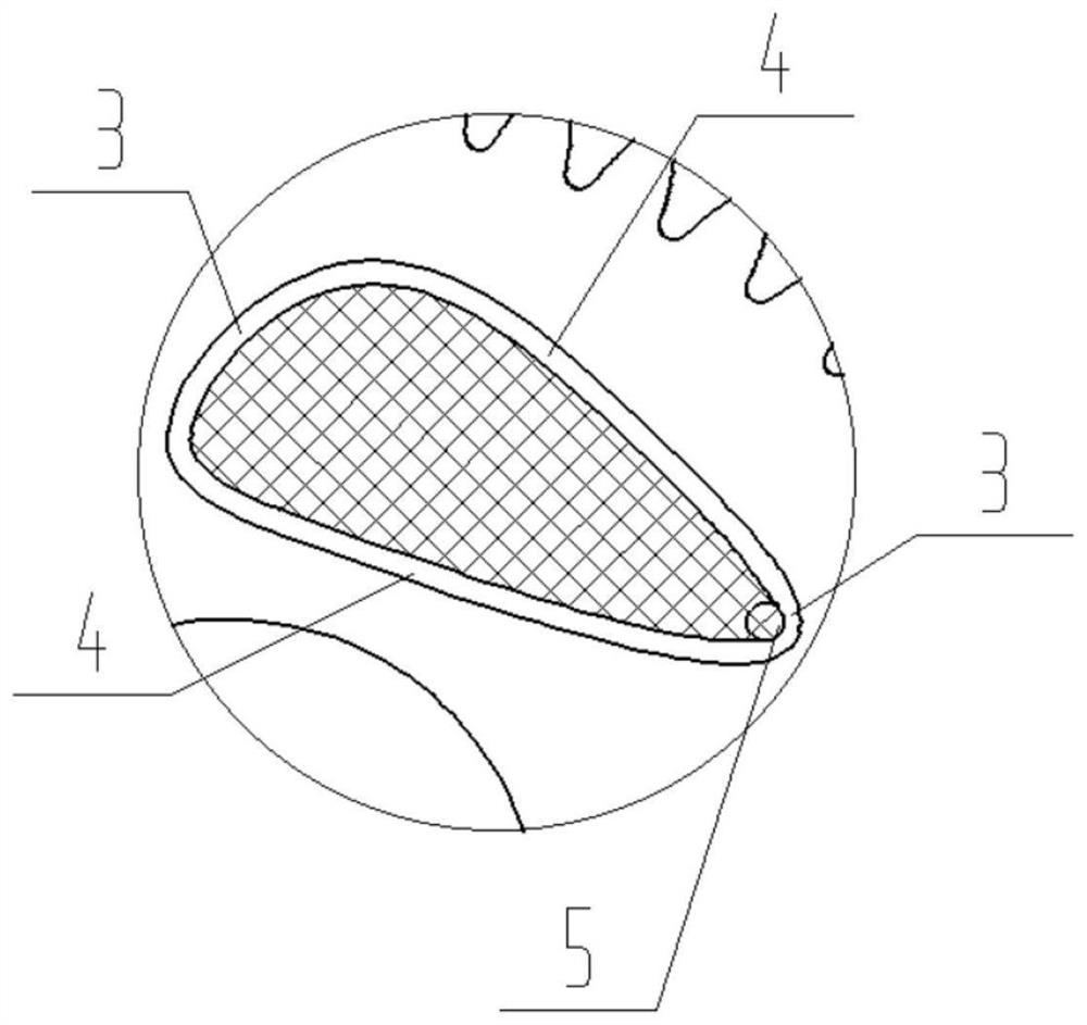 Gear lubricating structure, gear and gearbox