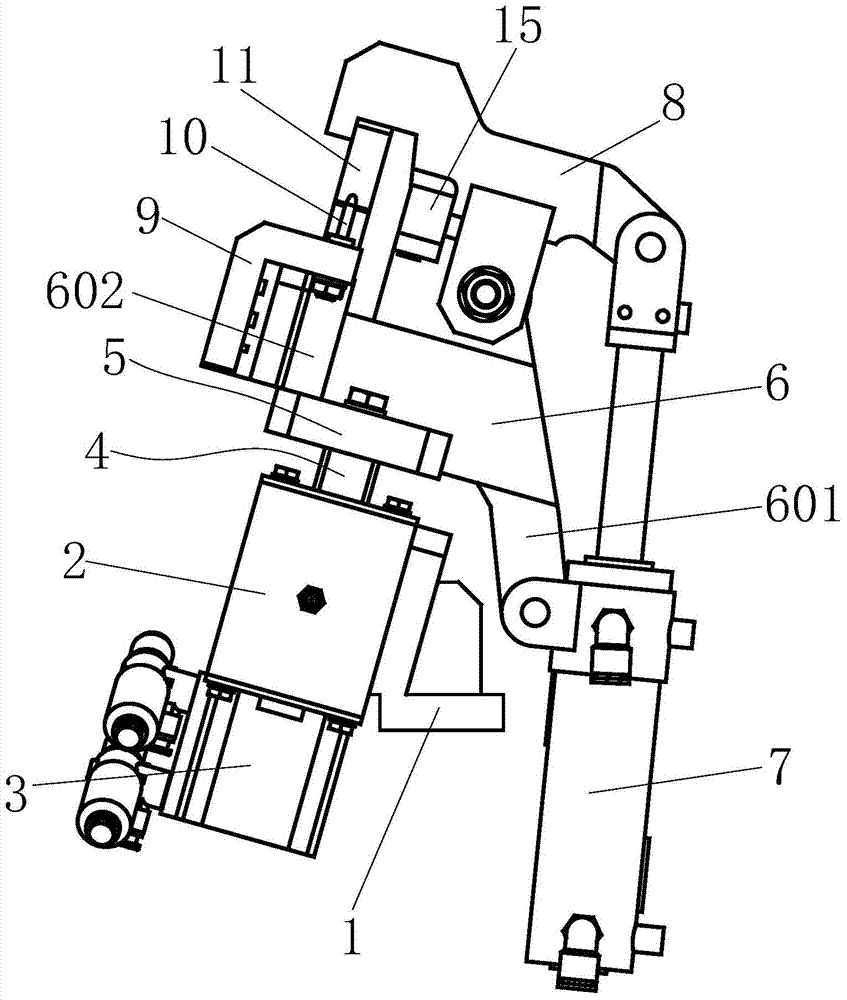 Welding jig for IP body lower middle installation support assembly