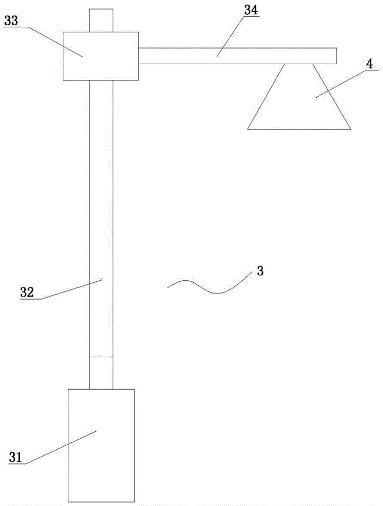 Plant growing lamp position adjusting method and device