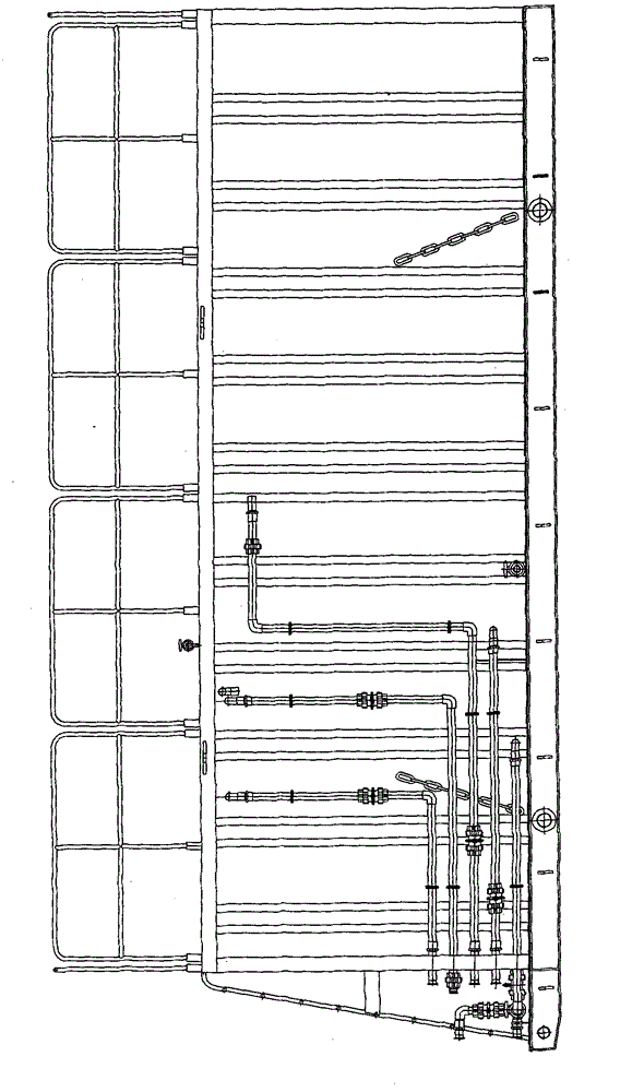 Continuous sewage treatment device for petroleum gas well