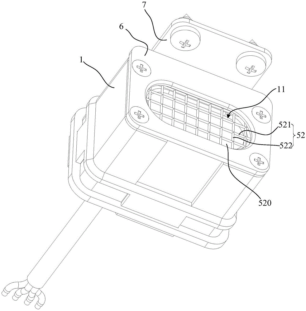 Lens assembly, device for detecting attachment magnitude and household appliance