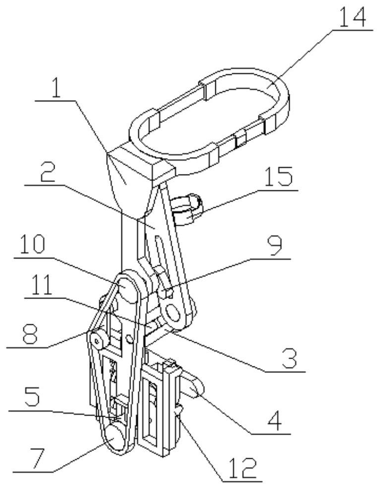 Auxiliary walking instrument based on stroke rehabilitation