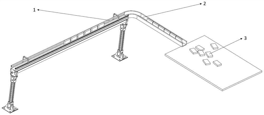 Shifting wheel type tobacco bale arranging device for tobacco bale conveying channel