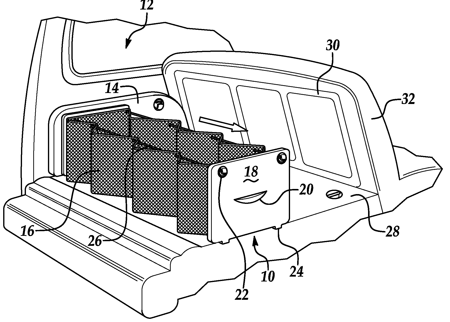 Integrated expandable cargo system for vehicles