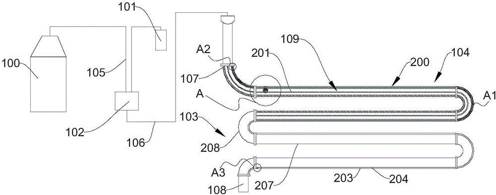 Microalgae tube type reactor and system thereof