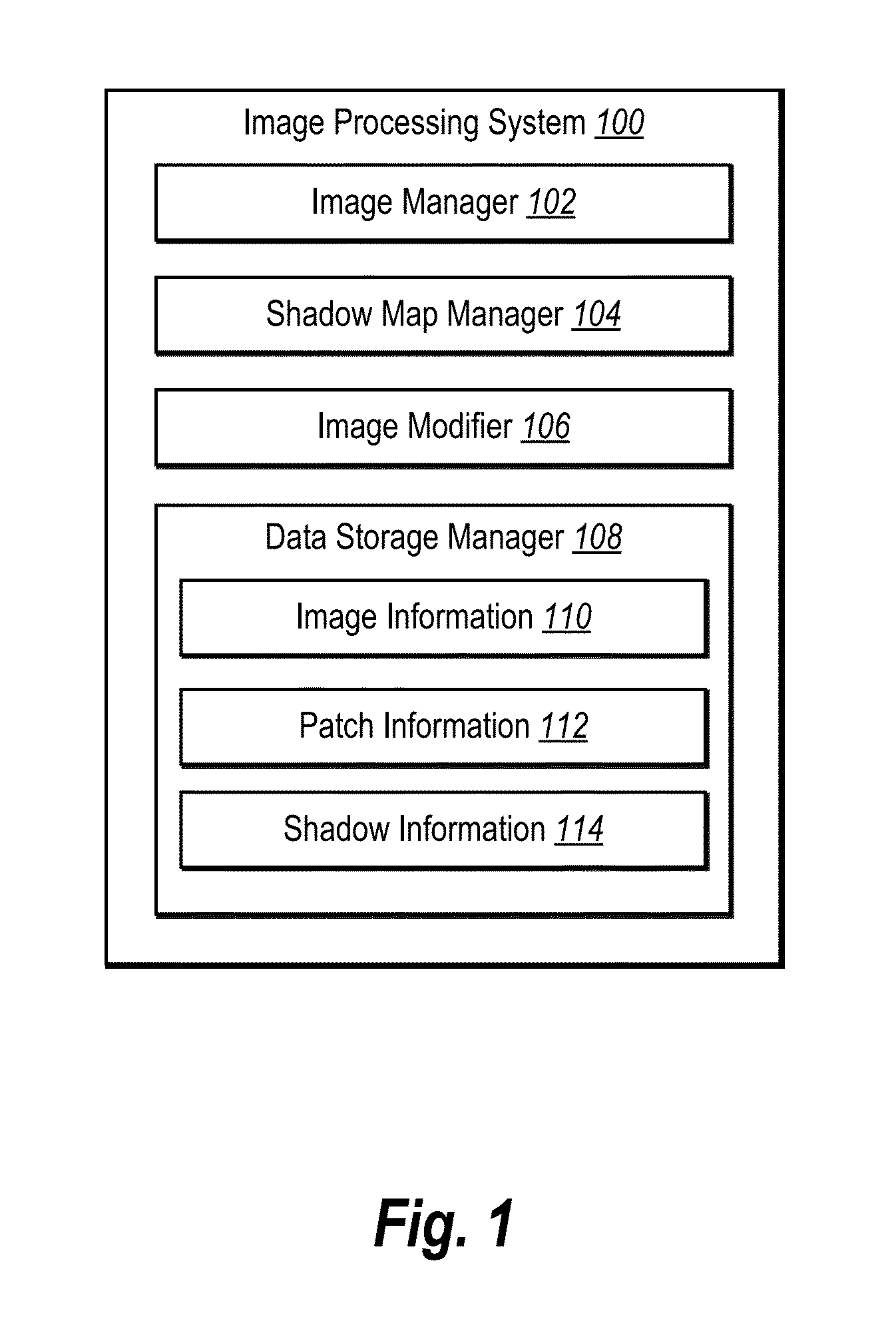 Identifying and modifying cast shadows in an image