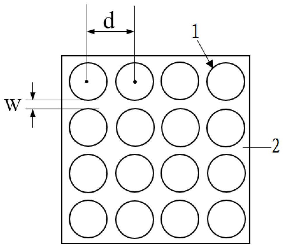 A small-pitch close-packed vertical-cavity surface-emitting laser and its preparation method