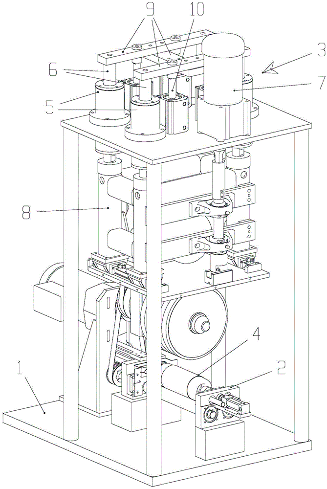 Outer surface flexibility polishing device of motor rotor