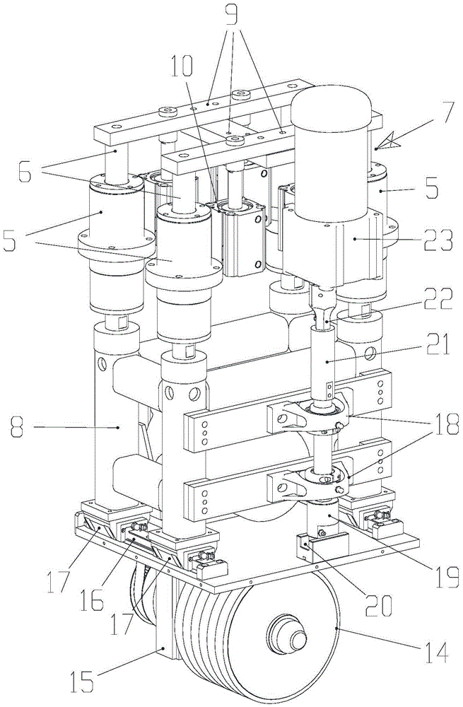 Outer surface flexibility polishing device of motor rotor