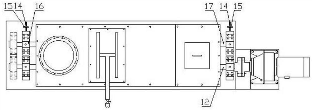 Online repairing structure of double-shaft humidifying stirrer of dust remover