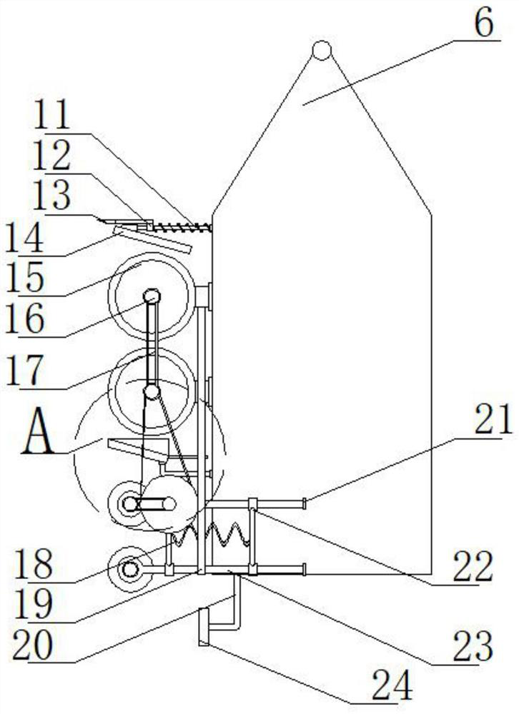 Hollow glass high-speed cleaning device for high-rise building