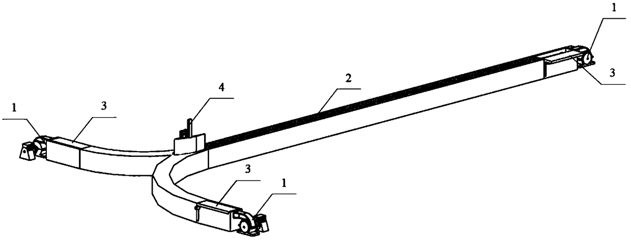 Receiving and transmitting system for pneumatic cold chain pipeline logistics