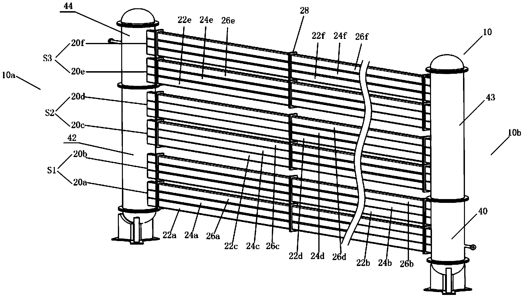 Tube bundle type photobioreactor