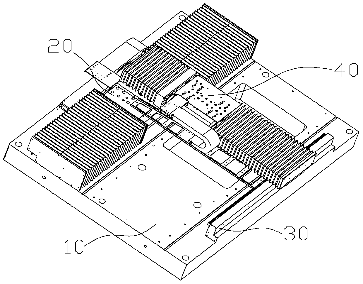 Single-drive gantry operation table