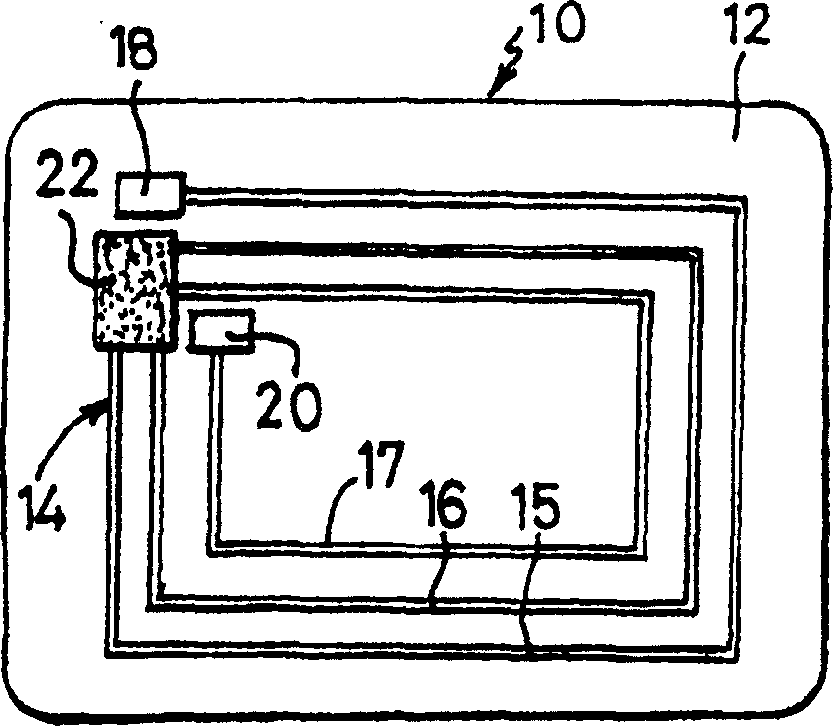 Contactless integrated-circuit card comprising inhibiting means