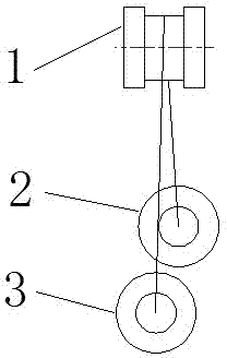 Moving turning type blackboard