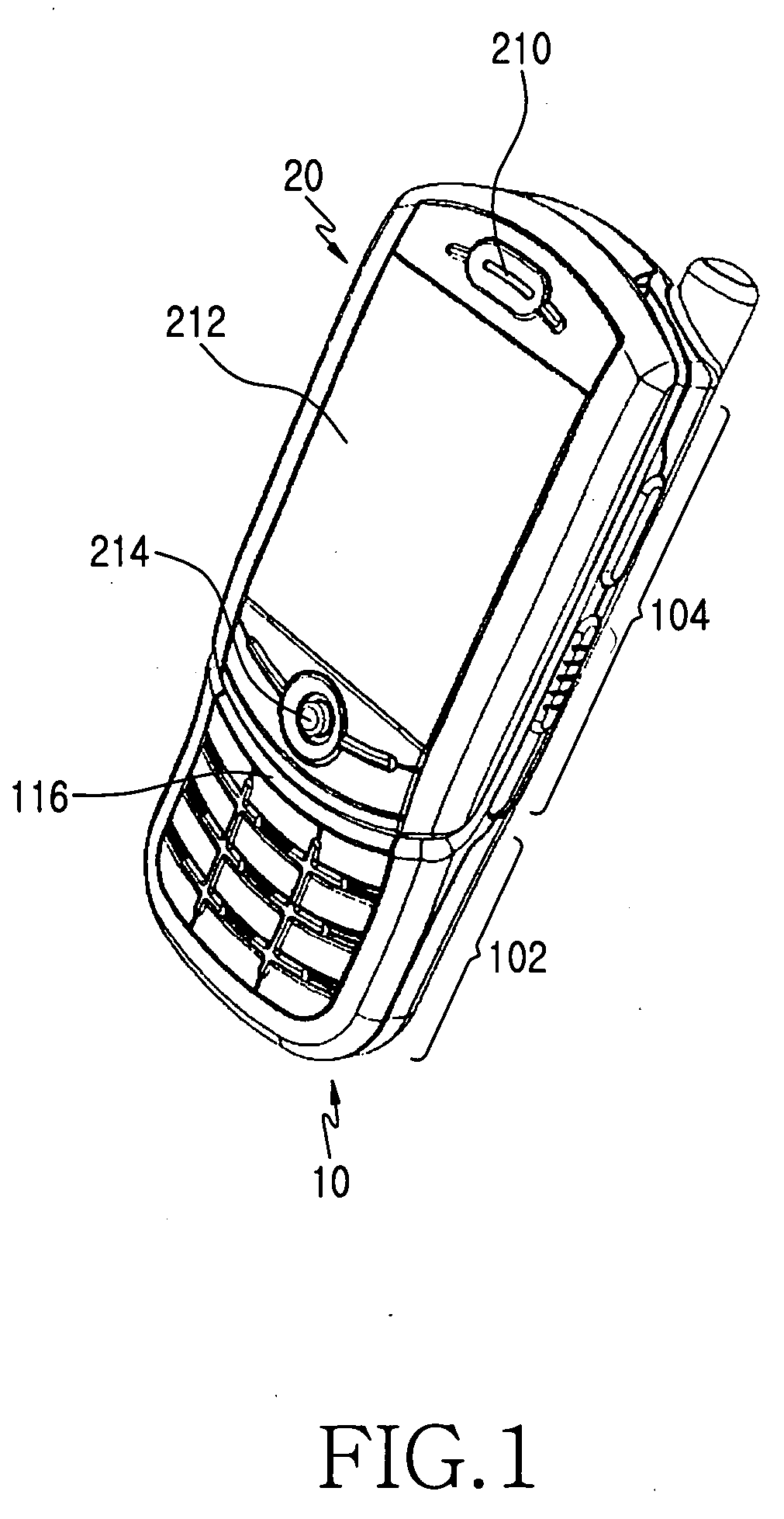 Swing-type portable communication apparatus