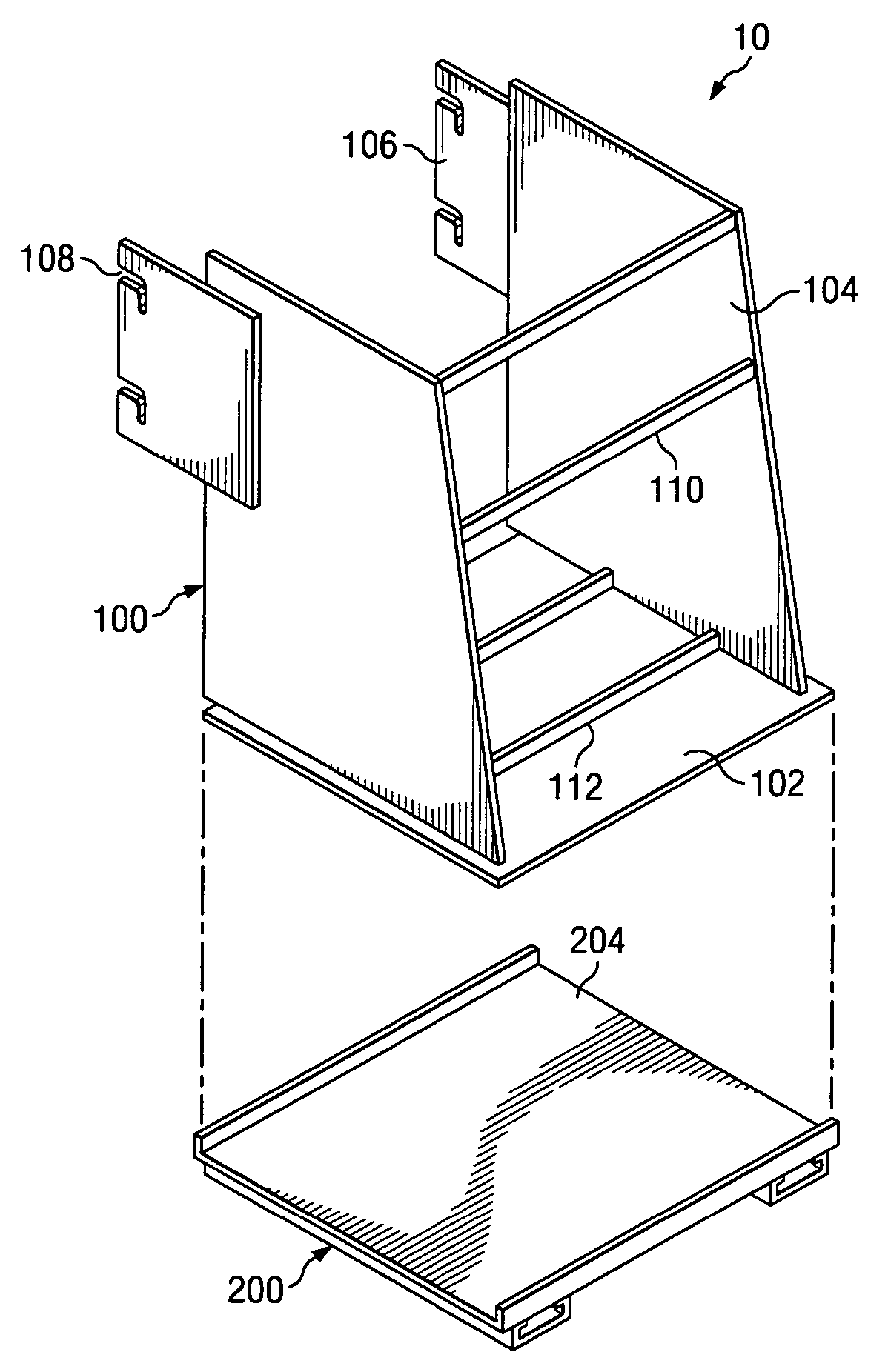 Mobile apparatus for crushing containers