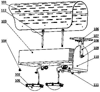 Light-emitting diode (LED) tunnel lamp adopting extruded radiator structure