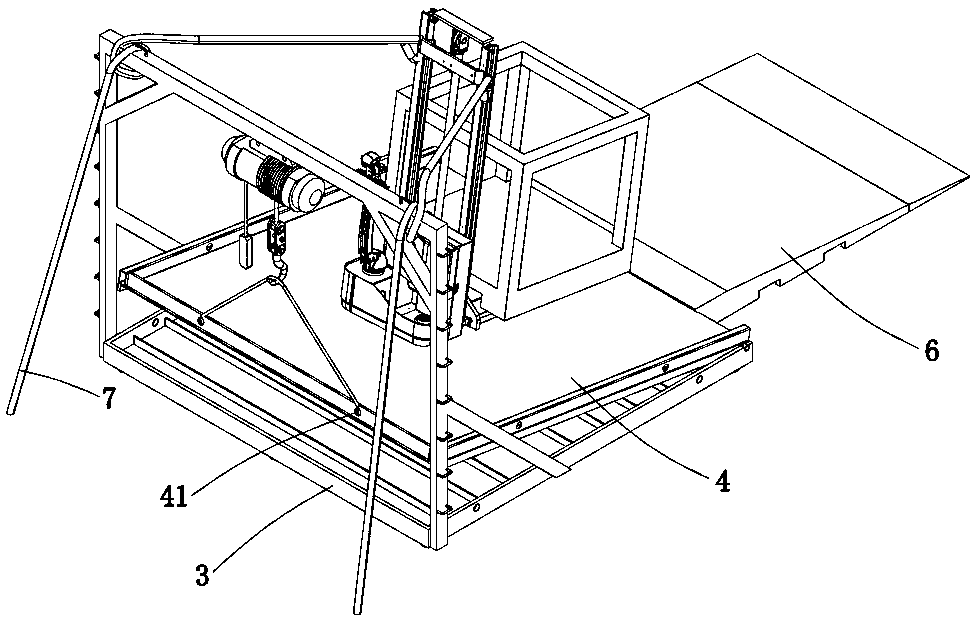 Portable and movable storage vehicle stability test overturning platform