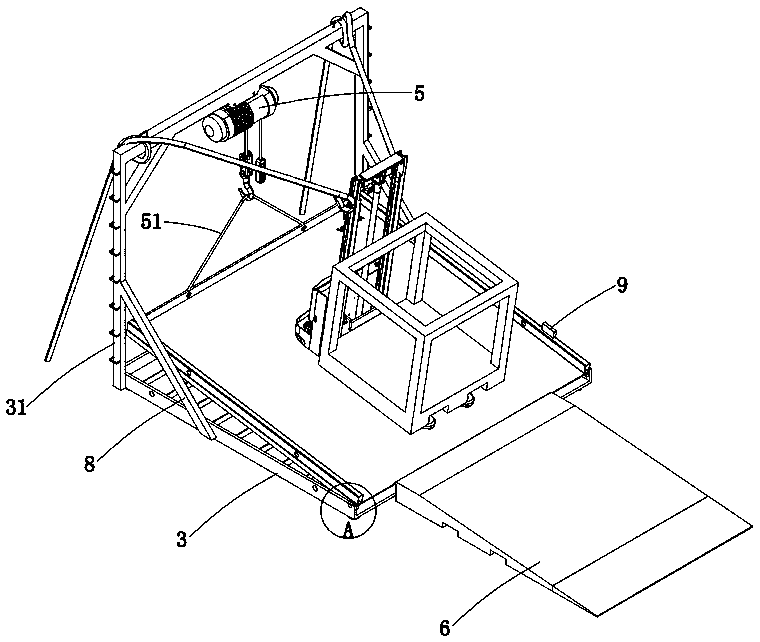 Portable and movable storage vehicle stability test overturning platform