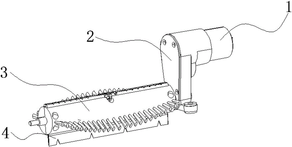 Central sweeping mechanism of sweeping robot