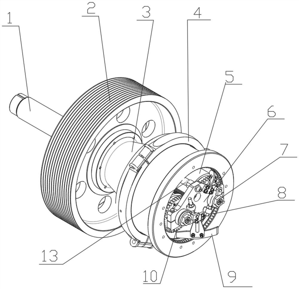 Anti-slip mechanism of ring die granulator