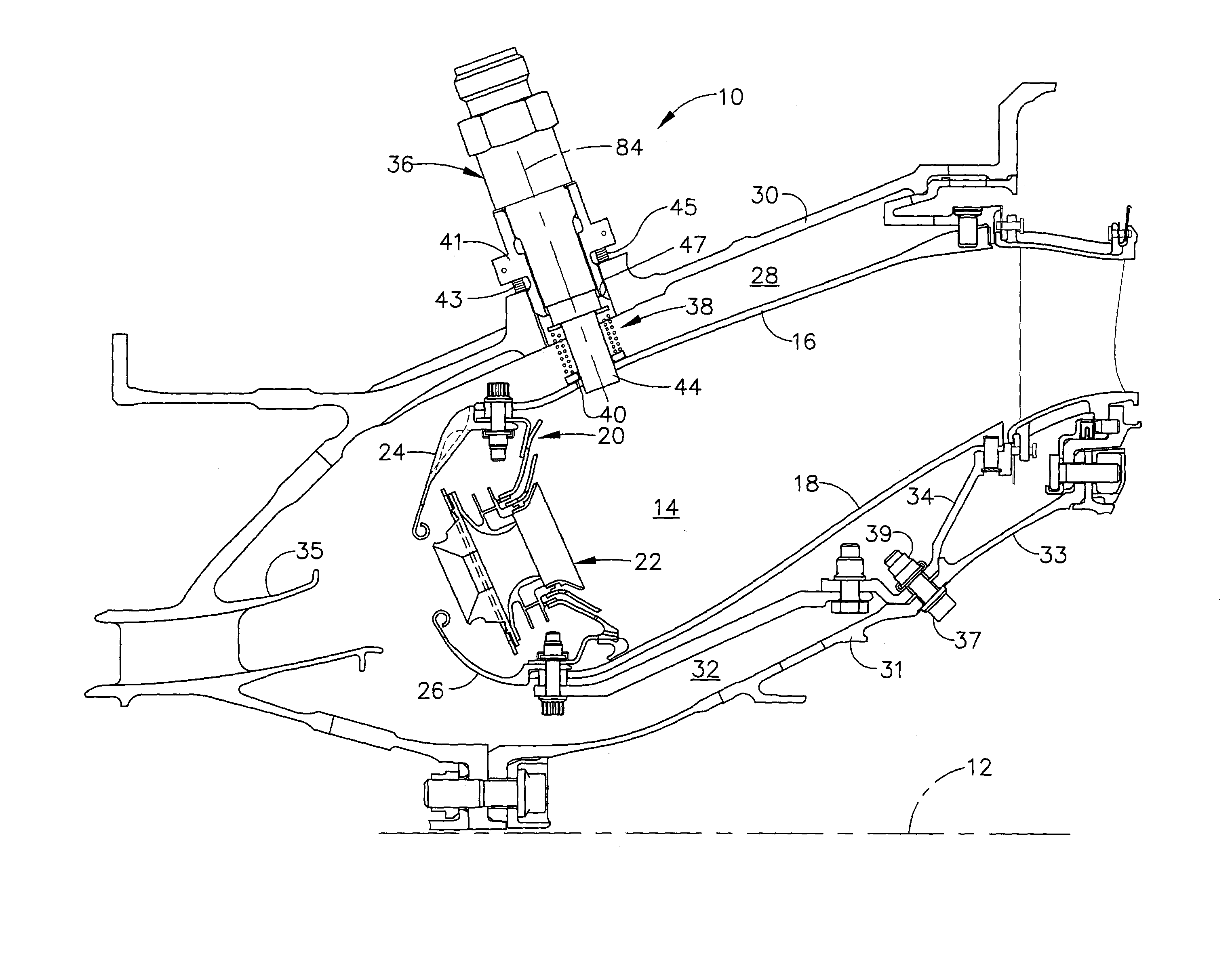 Mounting assembly for igniter in a gas turbine engine combustor having a ceramic matrix composite liner