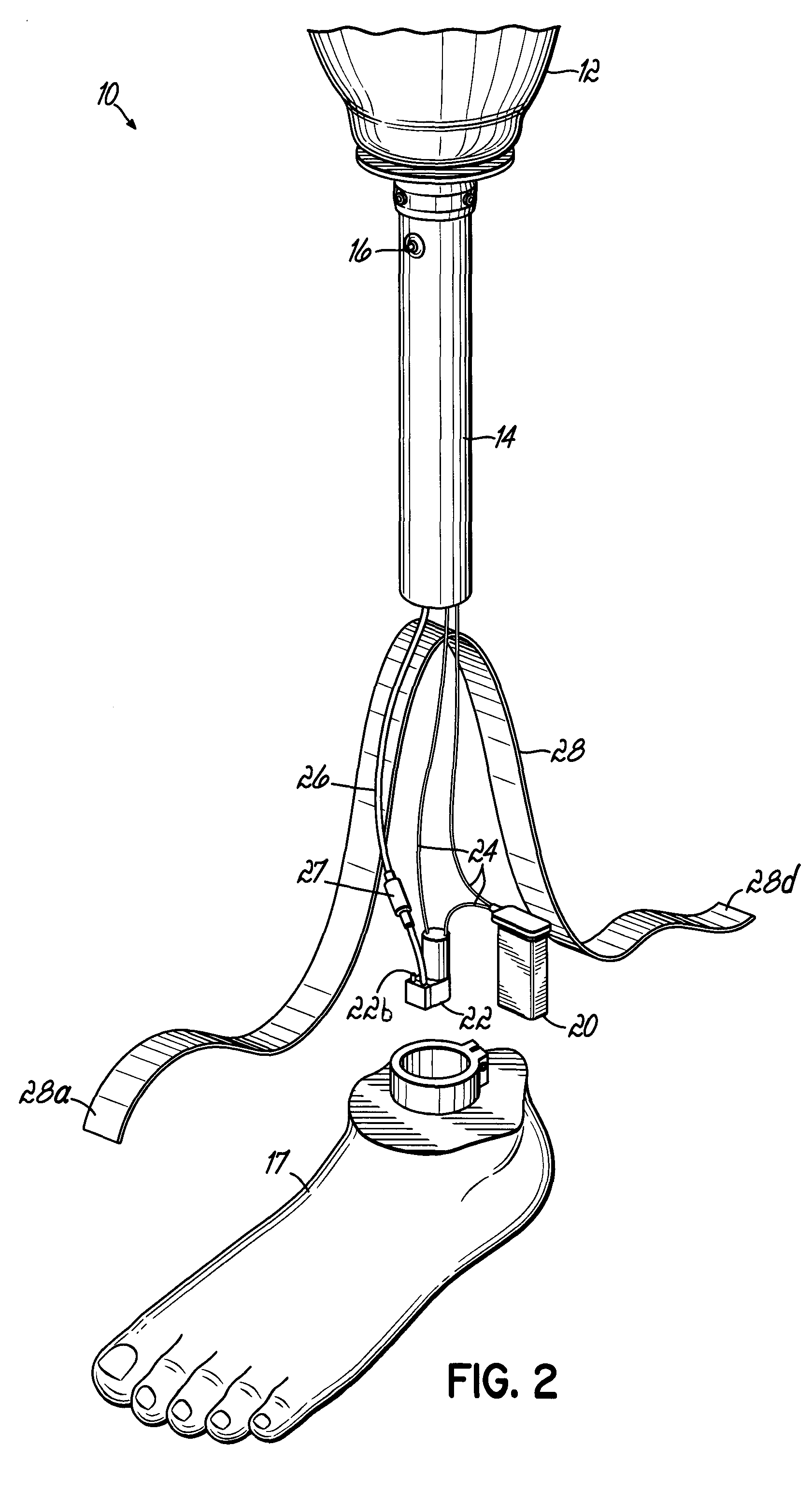 Prosthetic device utilizing electric vacuum pump