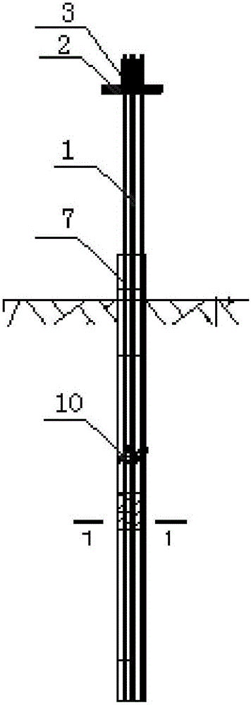 Anchor rod for underground engineering anti-floating system construction and construction method