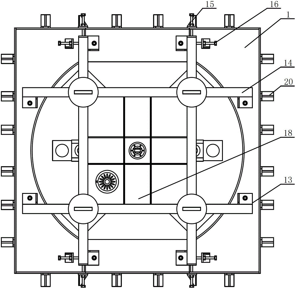 Marine large-size plane milling device and machining method thereof