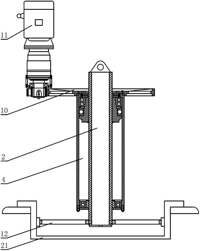 Marine large-size plane milling device and machining method thereof