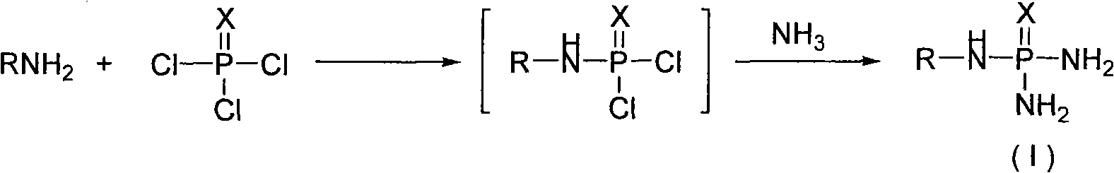 Method for industrialized production of N-alkyl substituted phosphoric triamide