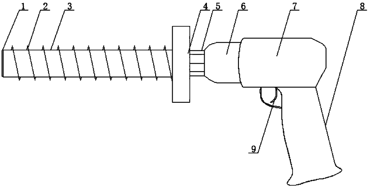 Electric perforating device capable of preventing wall cracking