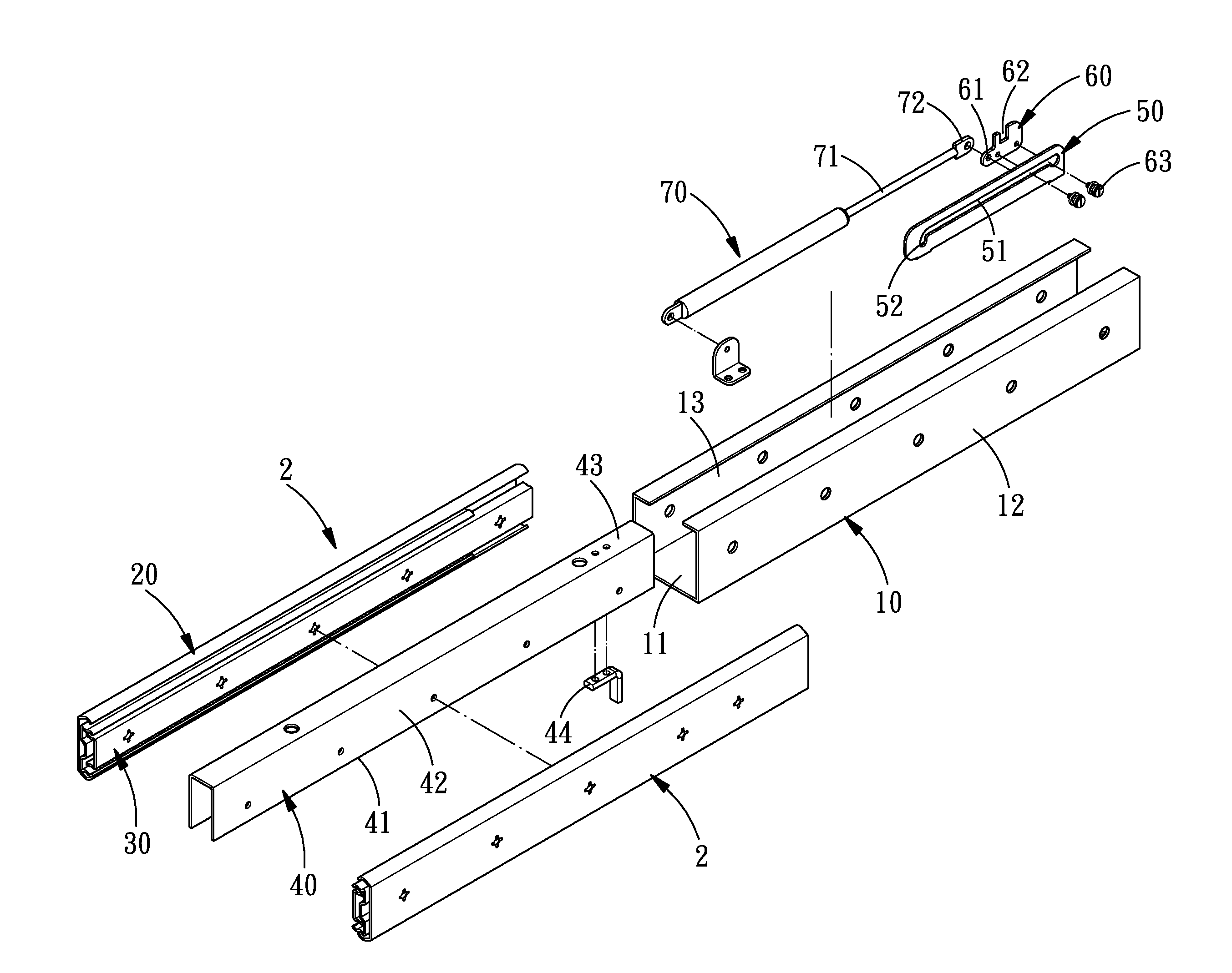 Heavy-Duty Automatic Return Buffering Slide