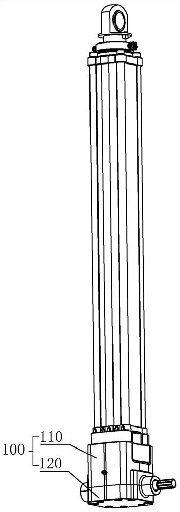 A transmission structure of an electric push rod