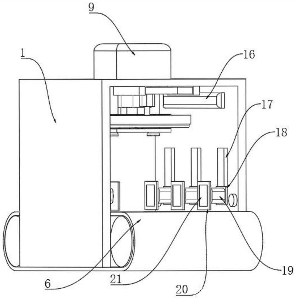 Profile forming device with shearing function