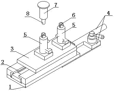 Welding device and welding method for gas meter connector