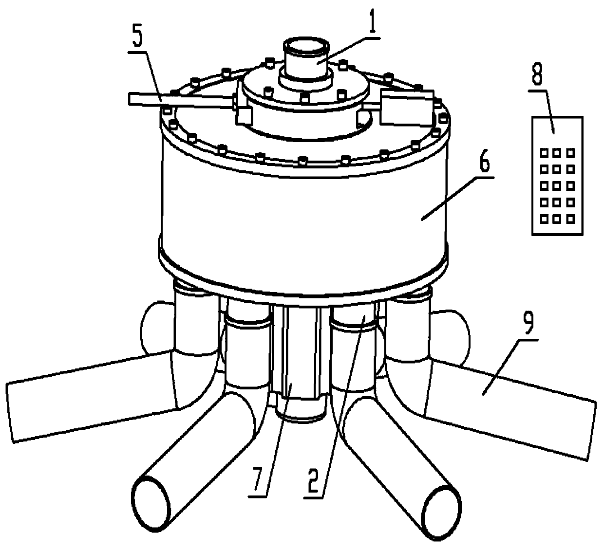 Concrete pressure maintaining material distribution equipment and material distribution control method thereof