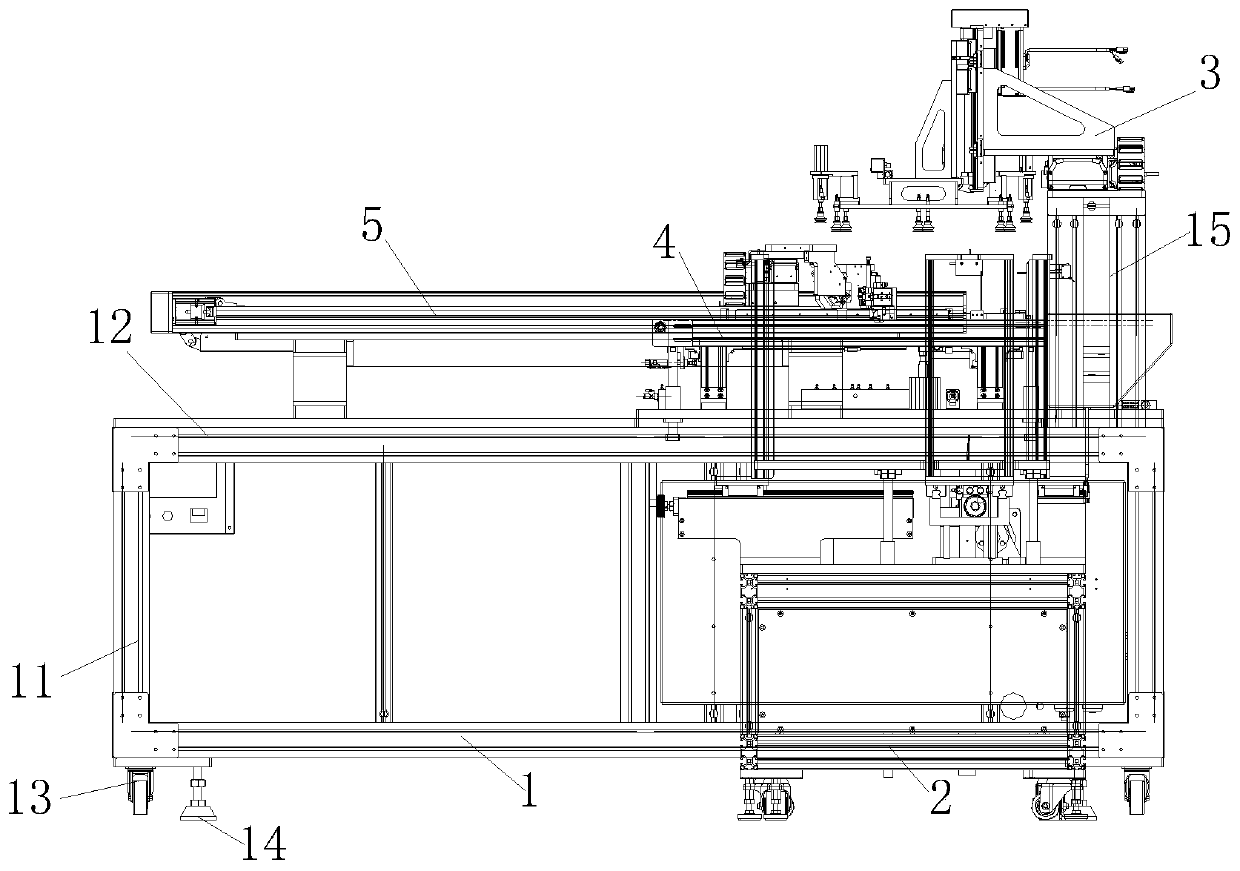 Light guide plate single-side automatic film tearing machine and operation process