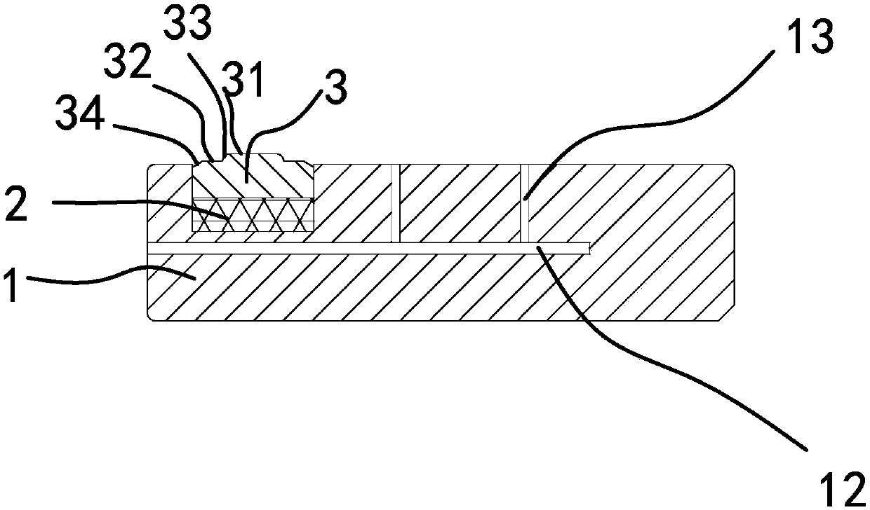 Positioning pin with improved structure