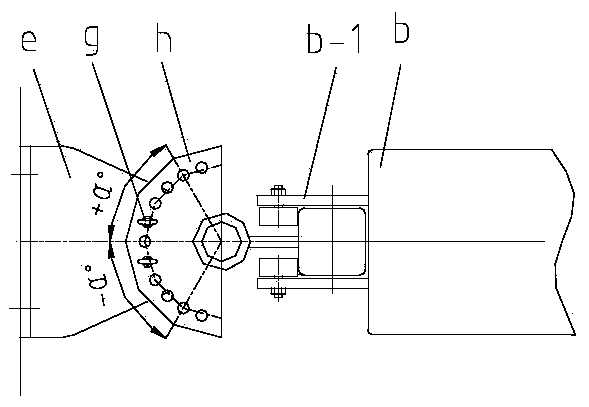 Adjustable submarine agitator installation device