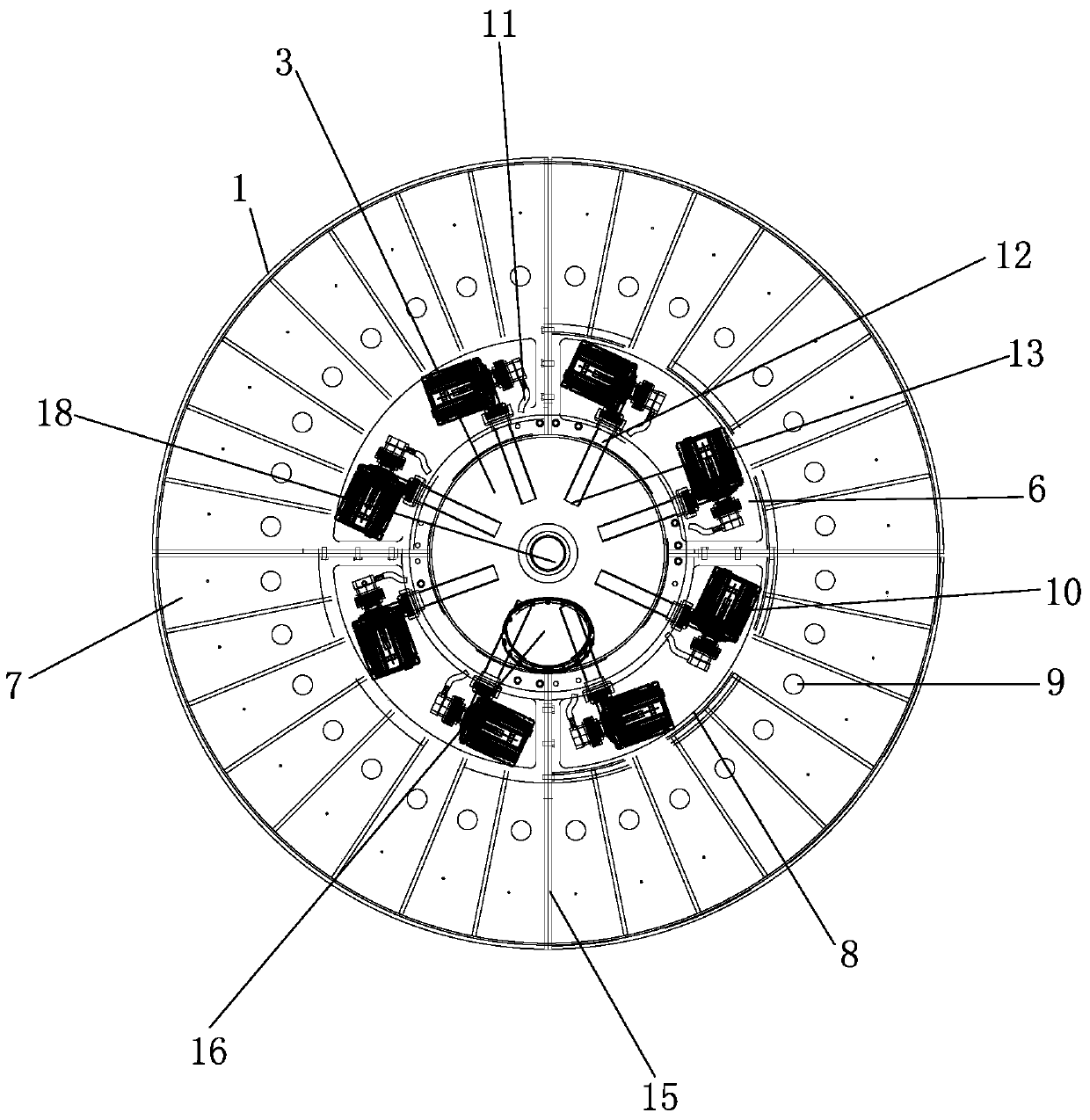 A suspension device capable of separating soluble organic waste in mariculture