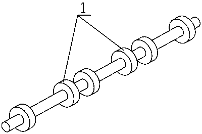 Multi-rolled gear shaft cutting machine