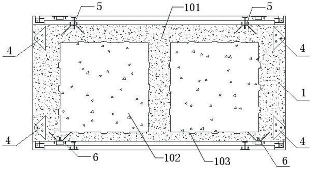 Prefabricated concrete composite shear wall based on PBL connection