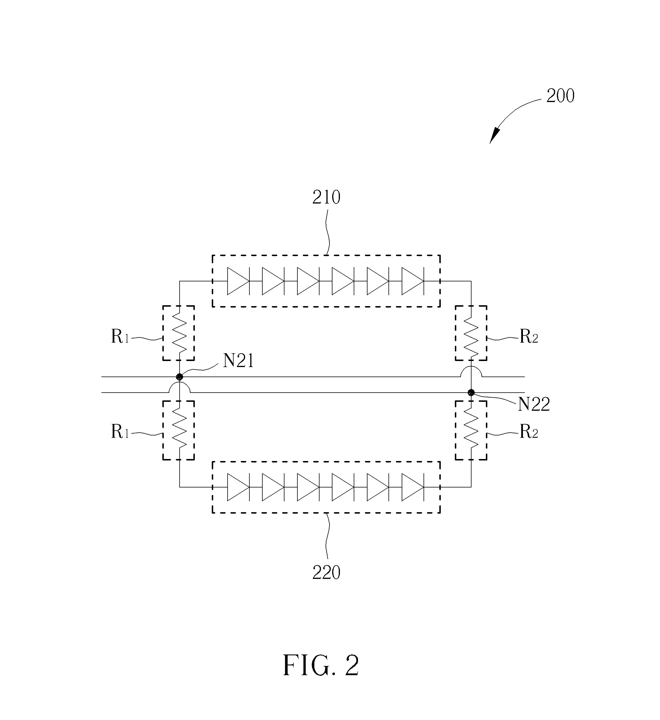 Light emitted diode circuit