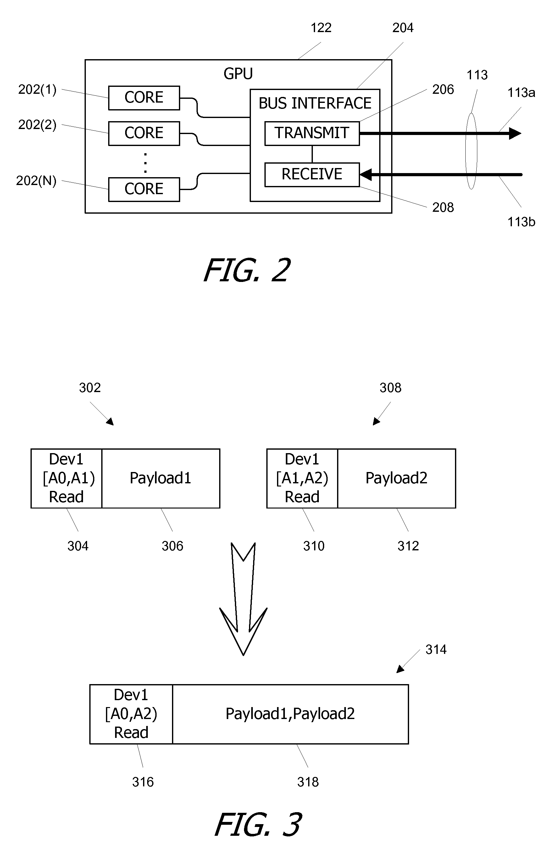 Packet Combiner for a Packetized Bus with Dynamic Holdoff time