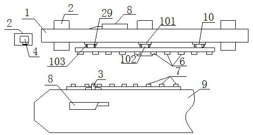 Goaf site high-speed railway subgrade settlement monitoring device and observation method